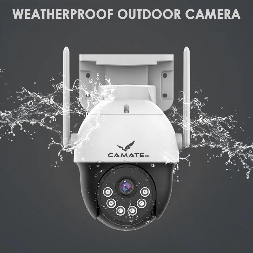 Camate Astro 3MP 4G SIM Based Pan Tilt Wireless Outdoor CCTV Camera ...