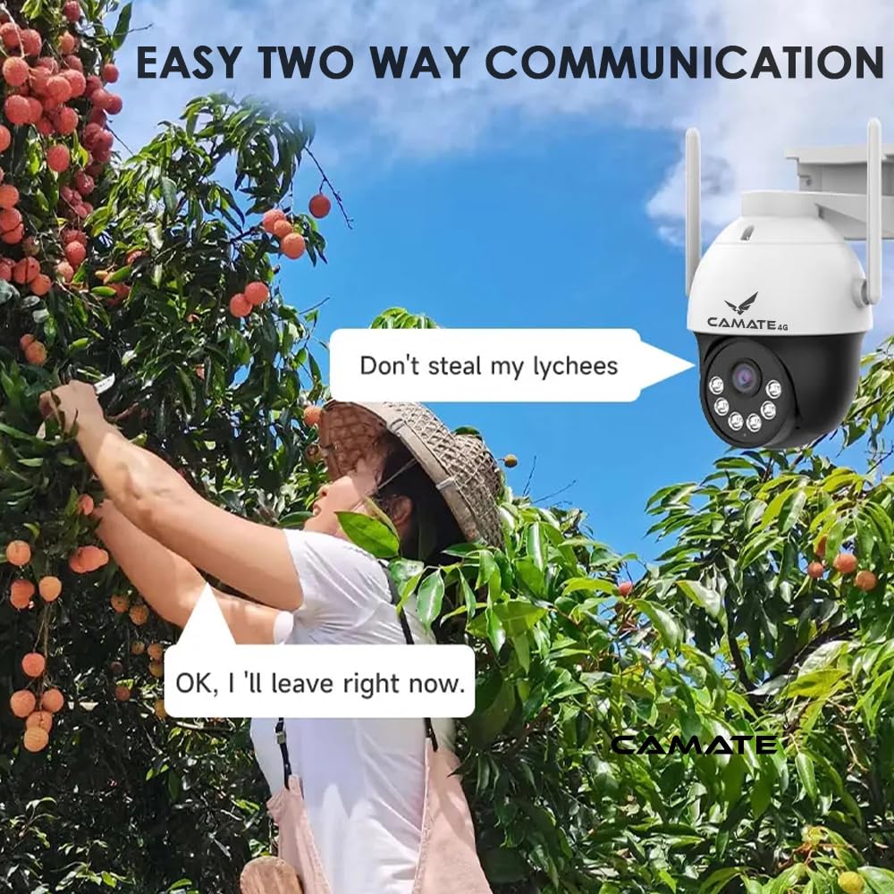 Camate Astro 3MP 4G SIM Based Pan Tilt Wireless Outdoor CCTV Camera ...