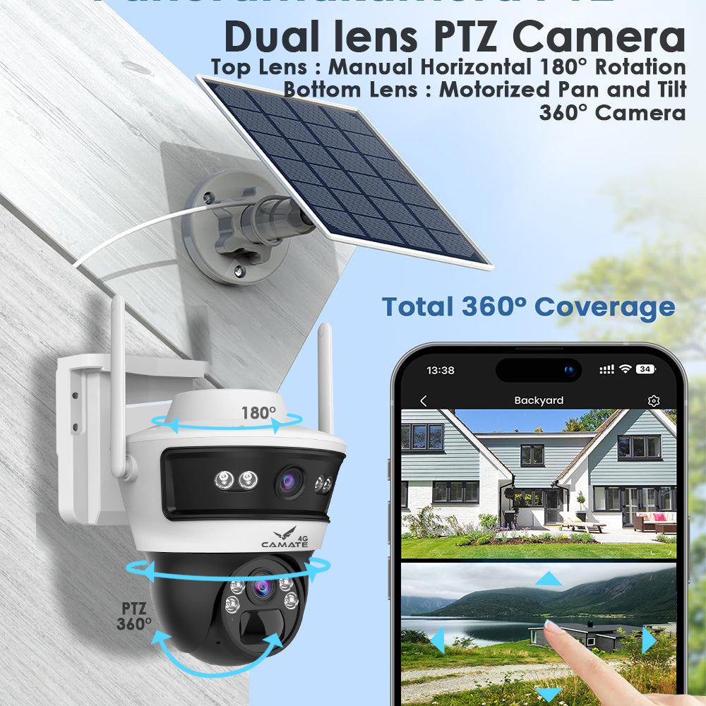 Solar Panel Best Plug And Play Security Camera Solar-CCTV Kit